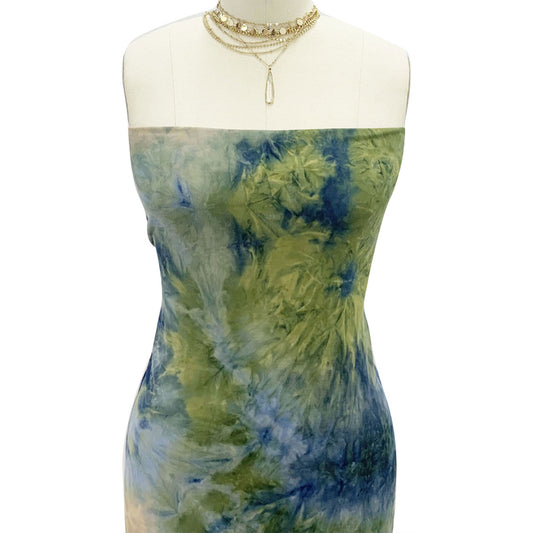 PT-808-668-NAVY-OLIVE - HAND TIE DYE 92%POLY 8%SPANDEX DTY DOUBLE SIDED BRUSH