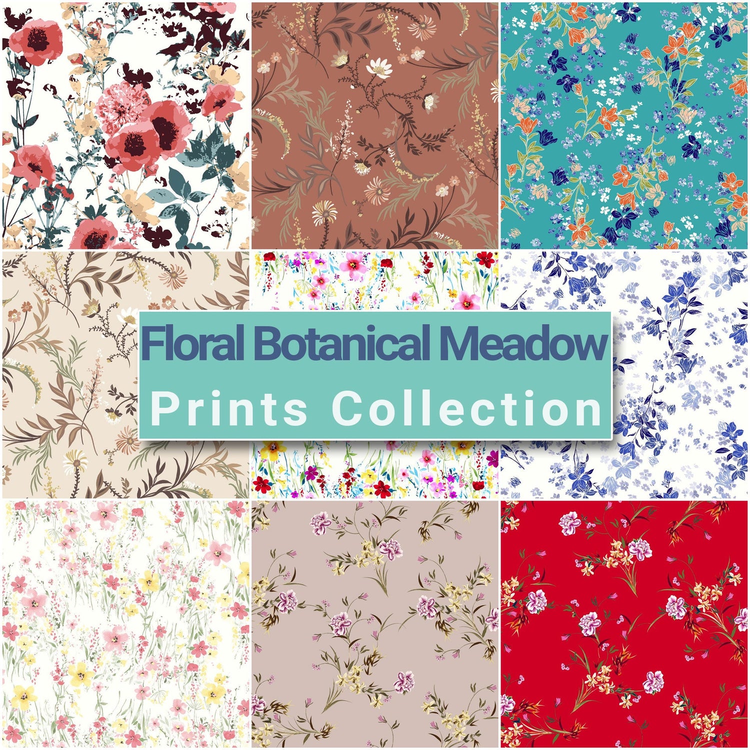 Floral Botanical Meadow