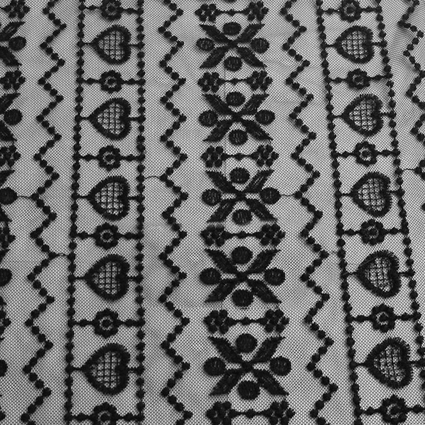 522-LACE 100% NYLON EMBROIDERED