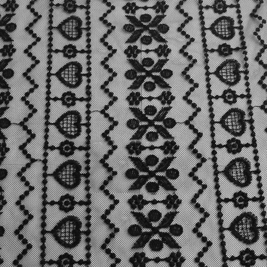 522-LACE 100% NYLON EMBROIDERED