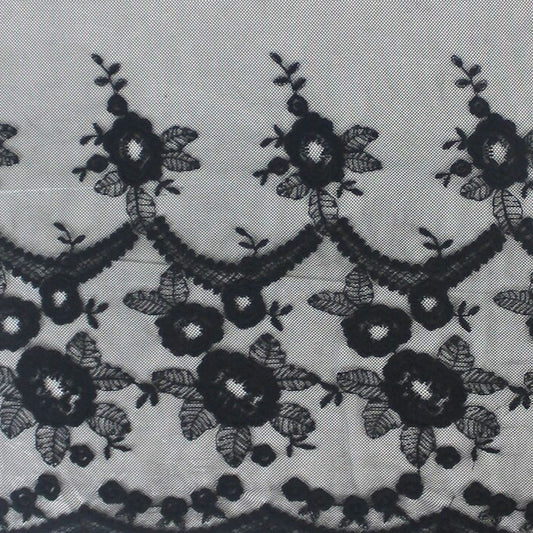 564-LACE EMB 100% NYLON COTTON EMBROIDERED
