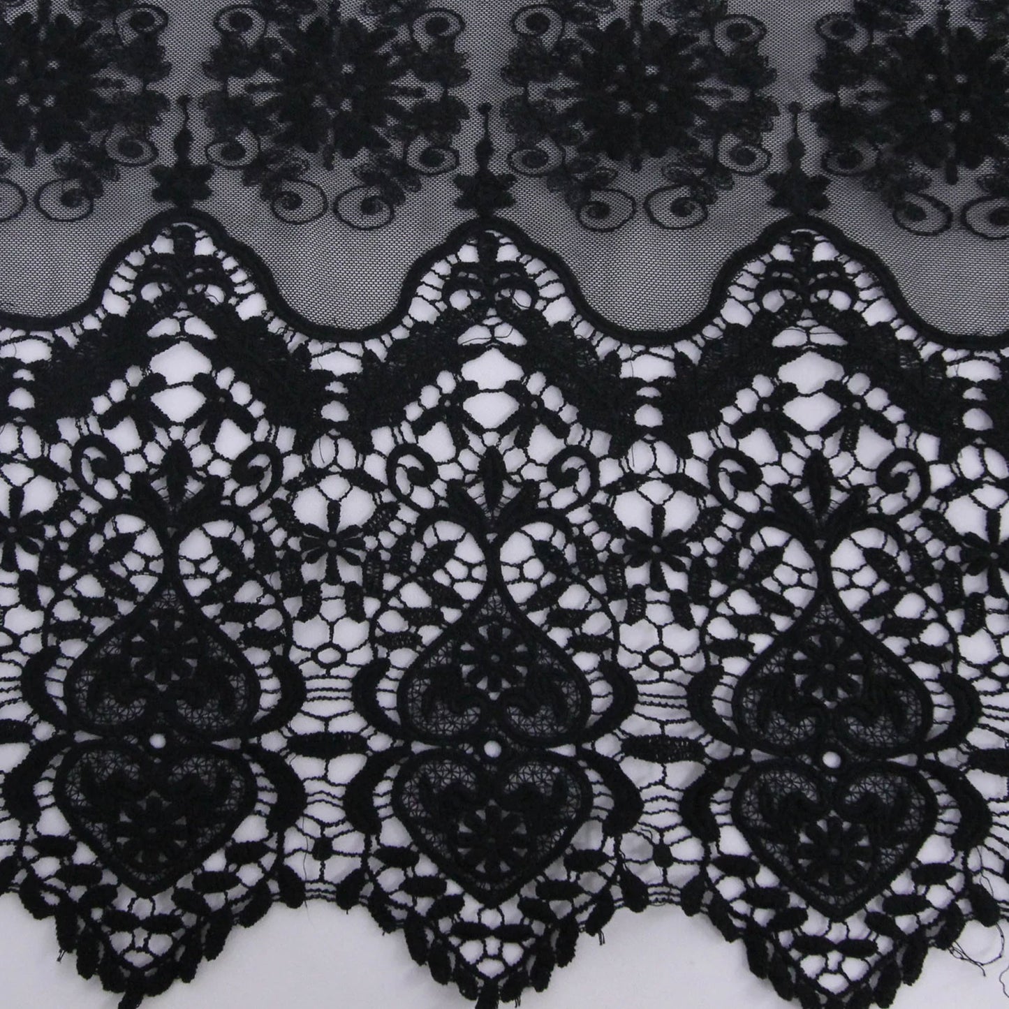 565-LACE EMB 100% NYLON COTTON EMBROIDERED