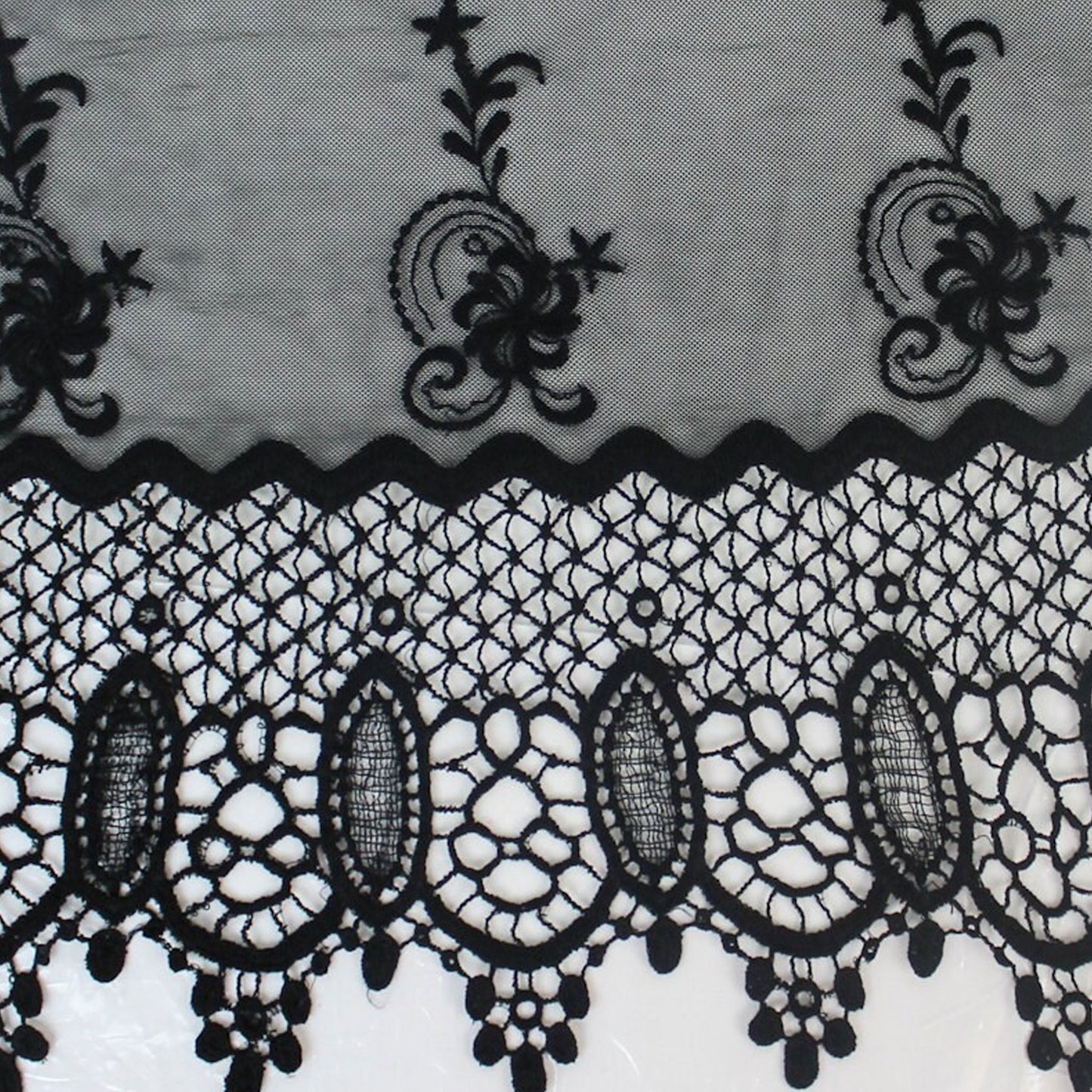 571-LACE EMB 100% NYLON COTTON EMBROIDERED