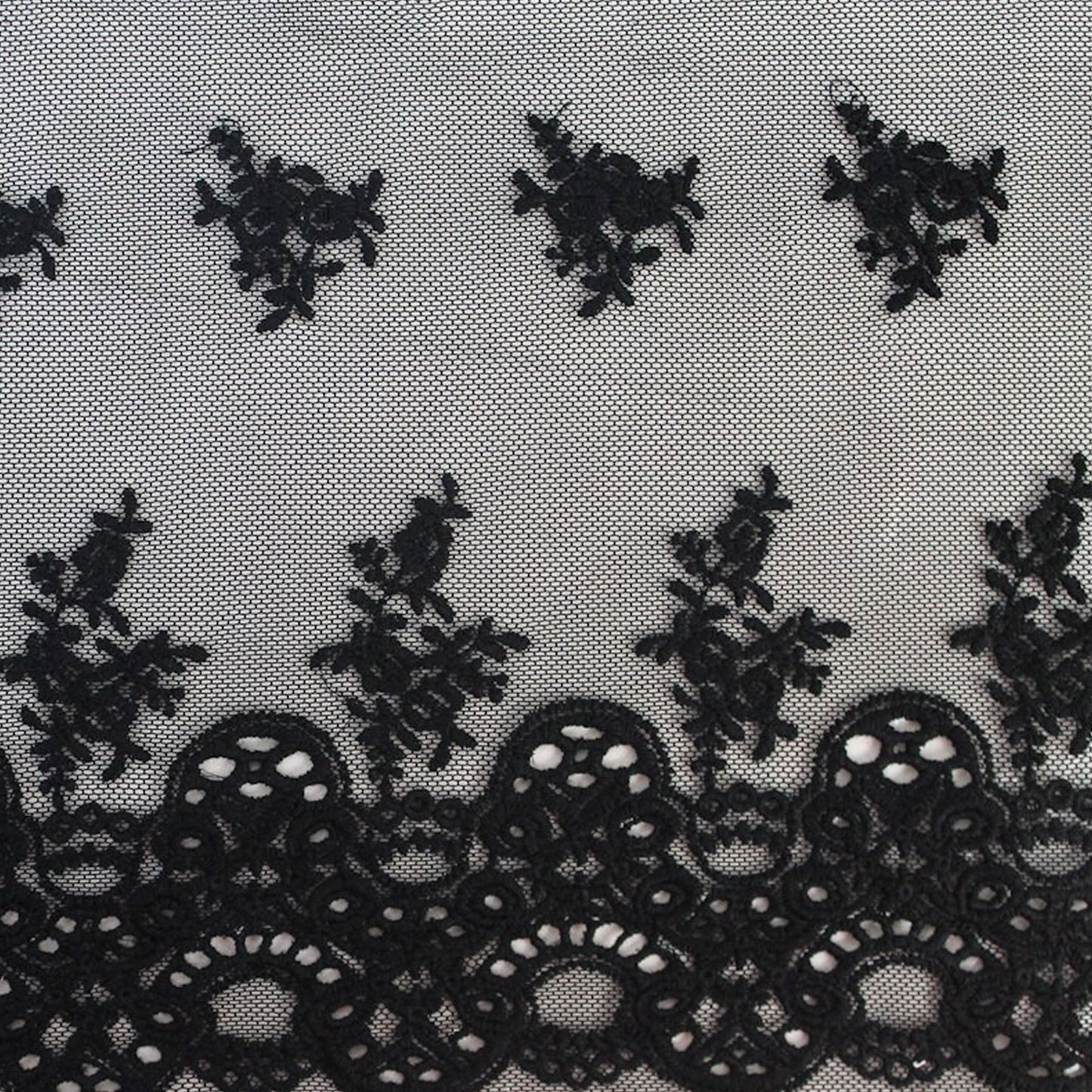 573-LACE EMB 100% NYLON COTTON EMBROIDERED