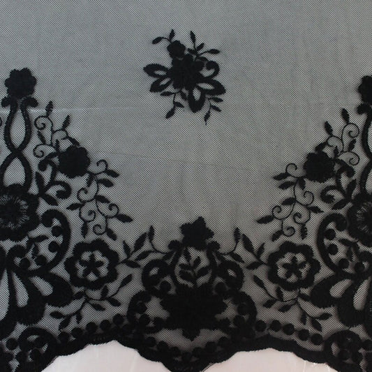574-LACE EMB 100% NYLON COTTON EMBROIDERED
