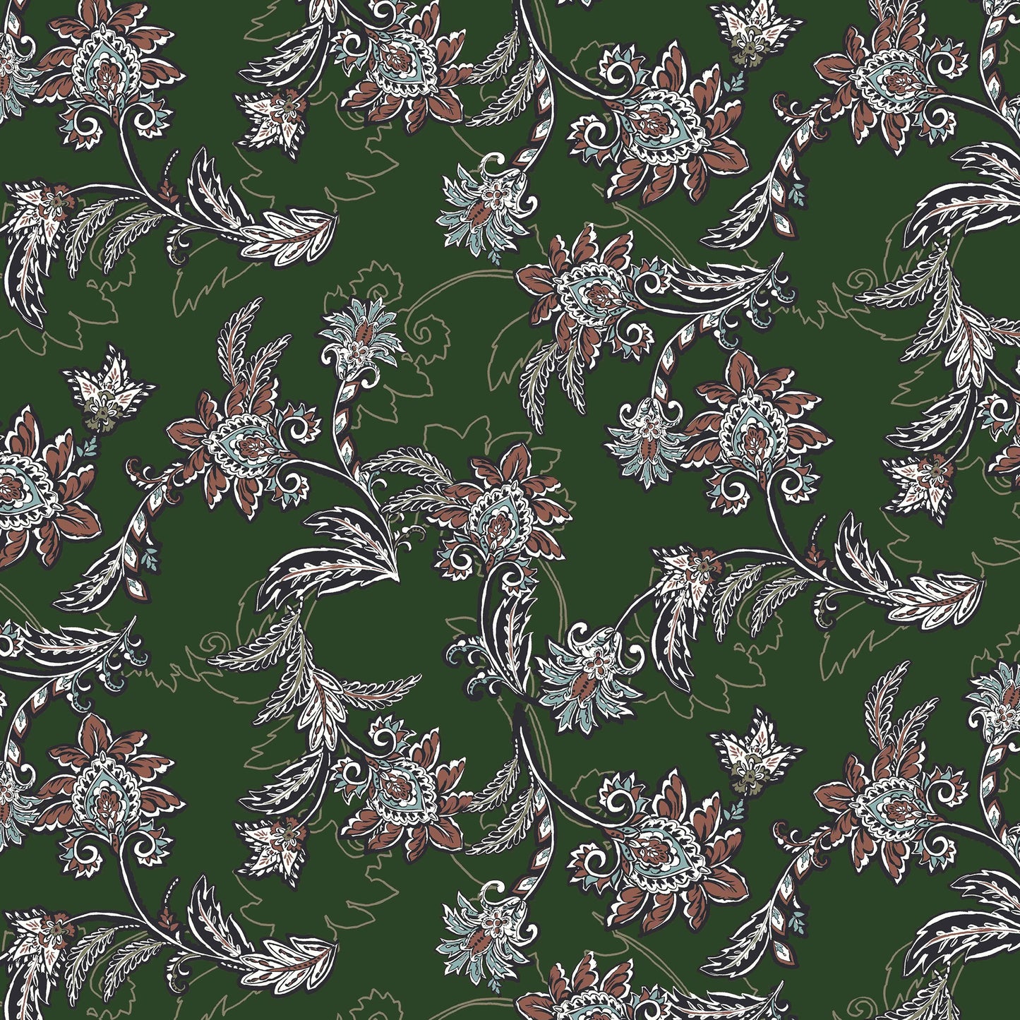 DP-02-596-ARMY-GREEN-SIERRA - PRINTED FRENCH TERRY LOOP 65% RAYON 35% POLY SLUB FLEECE