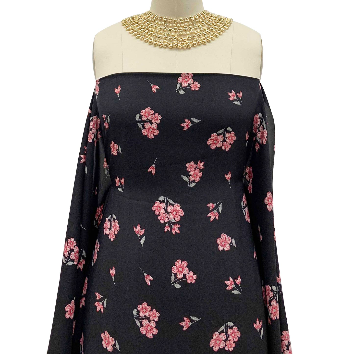 DP-10004-455-BLACK-RED - PRINTED SATIN WASH