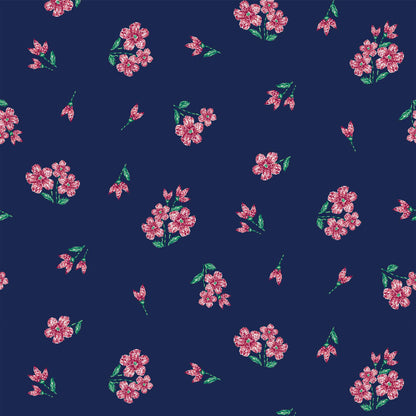 DP-10004-455-NAVY-FUCHSIA - PRINTED SATIN WASH