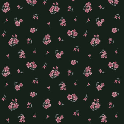 DP-10004-RIND-BLACK-RED - PRINTED RIND CREPE SP 100% POLYESTER