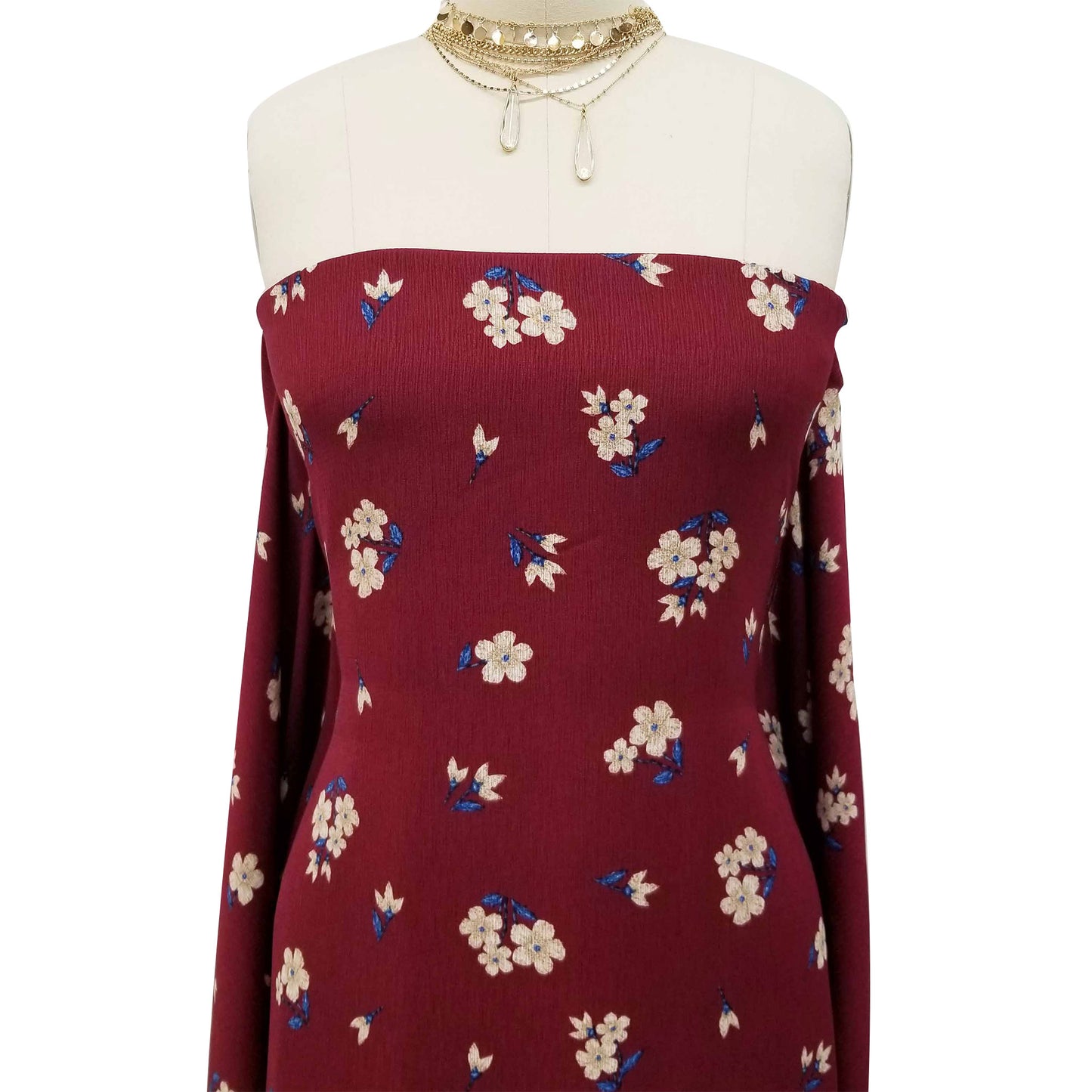 DP-10004-RIND-WINE-TAUPE - PRINTED RIND CREPE SP 100% POLYESTER