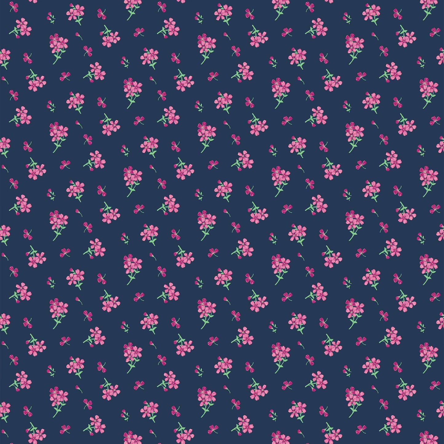 DP-10005-504-NAVY-FUCHSIA - PRINTED WOOL DOBBY 100% POLYESTER