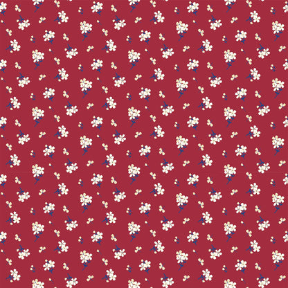 DP-10005-504-RUBY-CAMEL - PRINTED WOOL DOBBY 100% POLYESTER