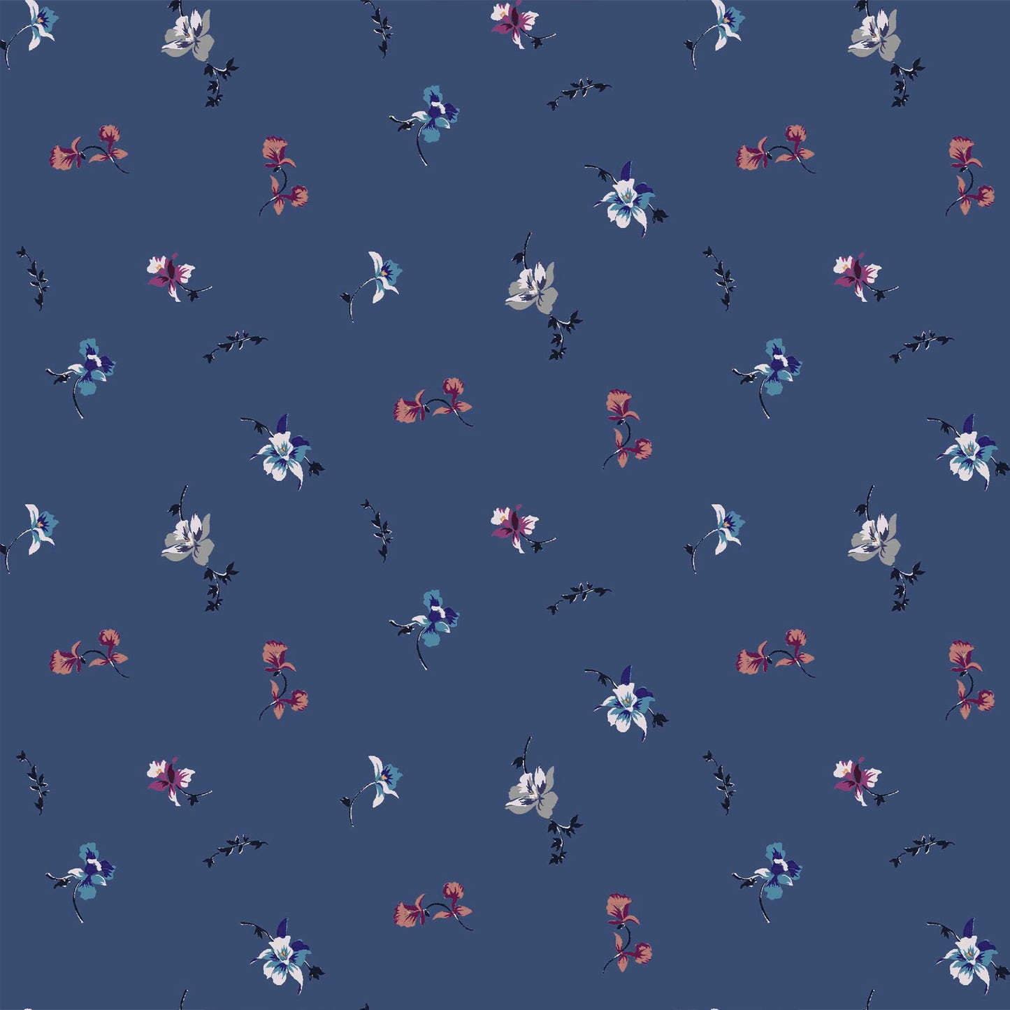 DP-10008-502-DENIM-STEEL-MINT - PRINTED 100% POLY CHELSEA CHIFFON