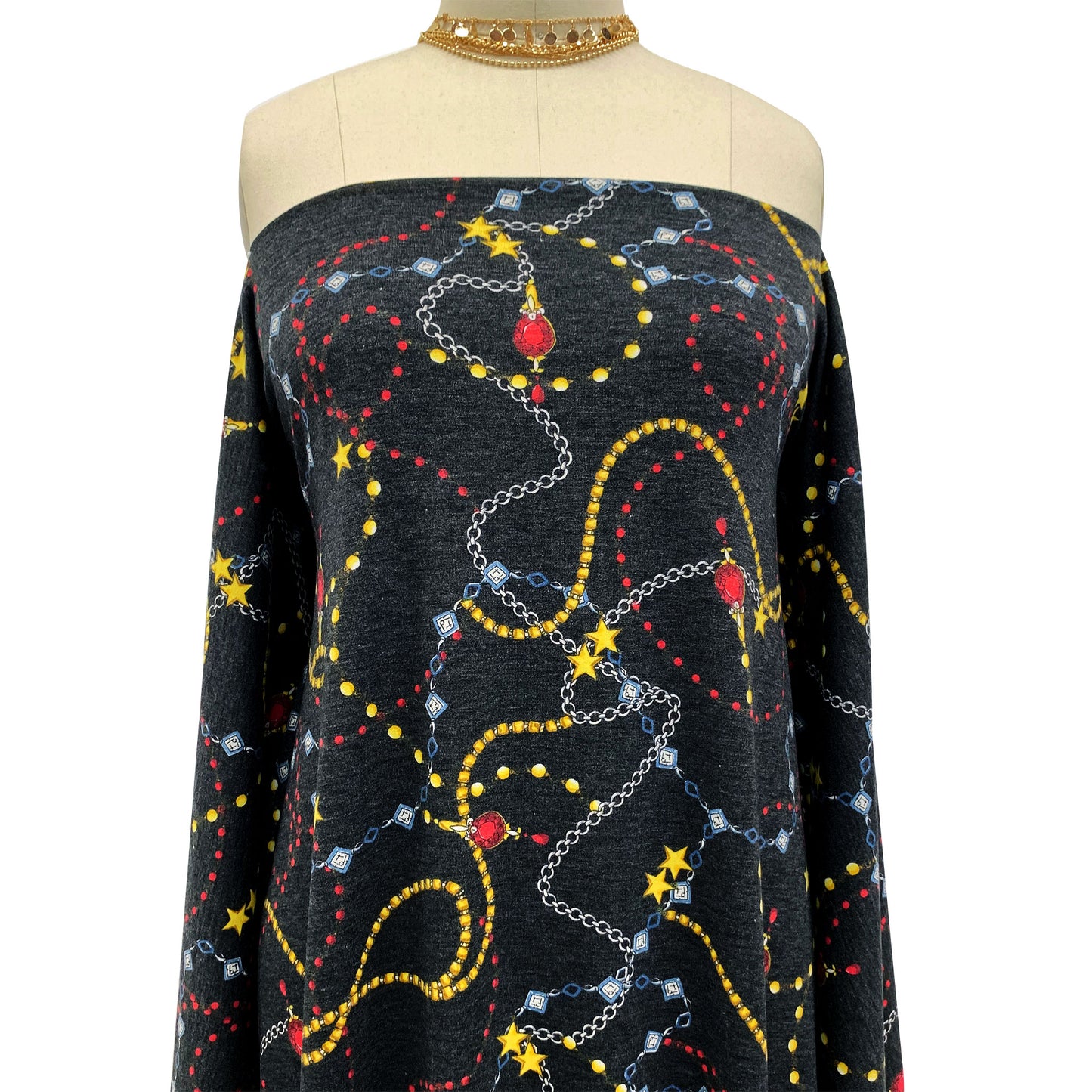 DP-1008-506-BLACK-RUBY - PRINTED FRENCH TERRY 63%POLY  33%RAYON  4% SPANDEX