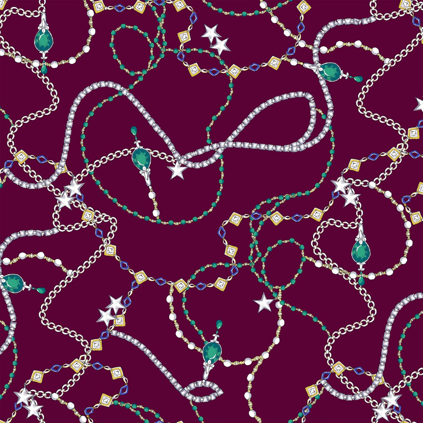 DP-1008-506-BURGUNDY-EMERALD-PRINTED FRENCH TERRY 63%POLY  33%RAYON  4% SPANDEX