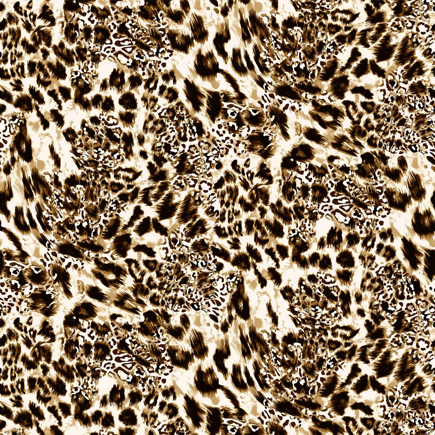 DP-1011-756-HC-OFFWHITE-GOLDEN-BROWN - PRINTED HACCI BRUSHED 97% POLY 3% SPANDEX