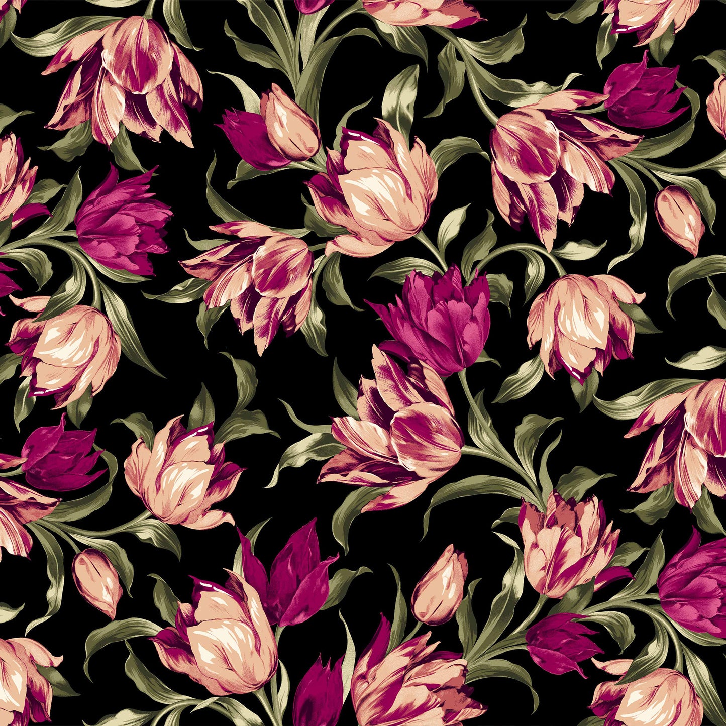 DP-1018-772-BLACK-MAGENTA - 95% POLY 5% SPANDEX VELVET BURNT-OUT RIB