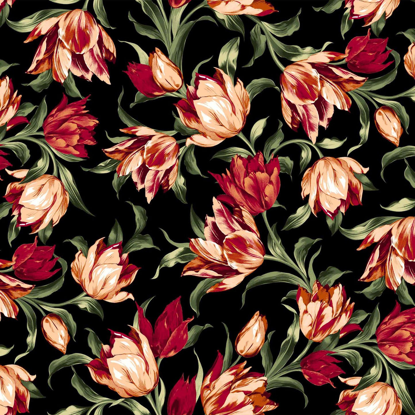 DP-1018-772-BLACK-RED - 95% POLY 5% SPANDEX VELVET BURNT-OUT RIB