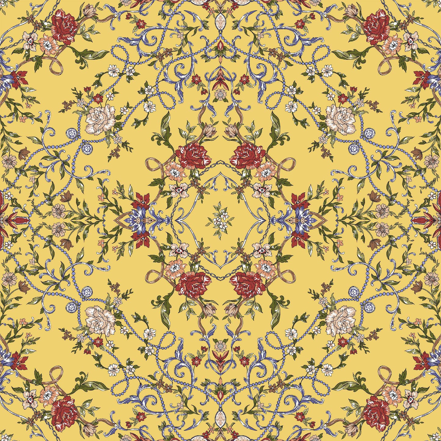 DP-1037-703-SUNNY-GOLD-SPICY-GINGER - PRINTED TWIST CREPE 92% POLY 8% SPANDEX