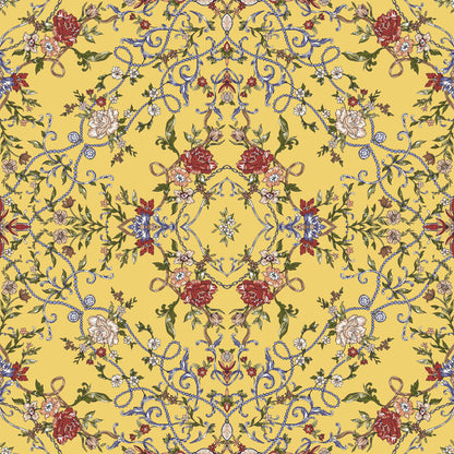 DP-1037-703-SUNNY-GOLD-SPICY-GINGER - PRINTED TWIST CREPE 92% POLY 8% SPANDEX