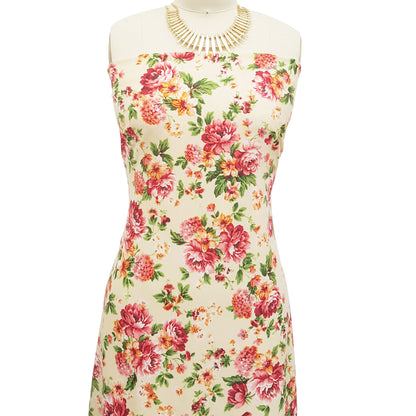 DP-1051-506-BANANA-PINK-PRINTED FRENCH TERRY 63%POLY 33%RAYON  4% SPANDEX