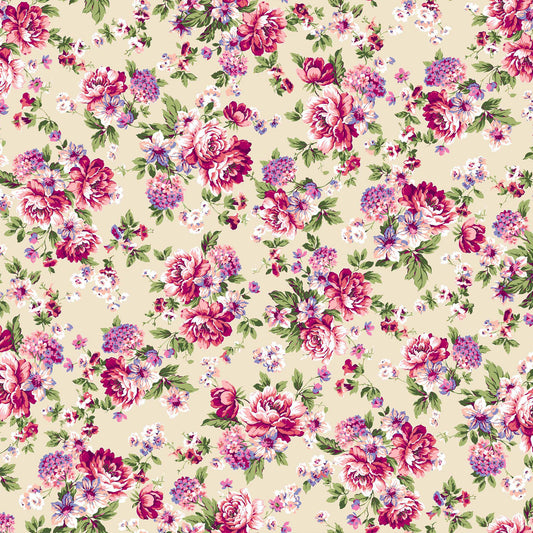 DP-1051-668-ALMOND-CORAL - PRINTED DTY 92% POLY 8% SPANDEX DTY DOUBLE SIDED BRUSH