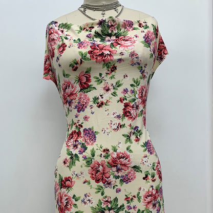 DP-1051-668-ALMOND-CORAL - PRINTED DTY 92% POLY 8% SPANDEX DTY DOUBLE SIDED BRUSH