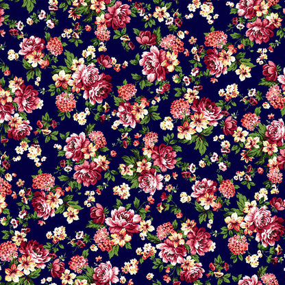 DP-1051-668-NAVY-BERRY - PRINTED DTY 92% POLY 8% SPANDEX DTY DOUBLE SIDED BRUSH