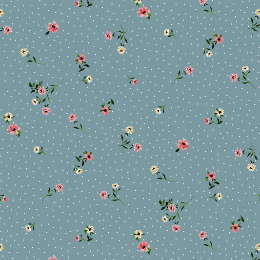 DP-1057-506-MINERAL-BLUE-GUAVA-PRINTED FRENCH TERRY 63%POLY  33%RAYON  4% SPANDEX