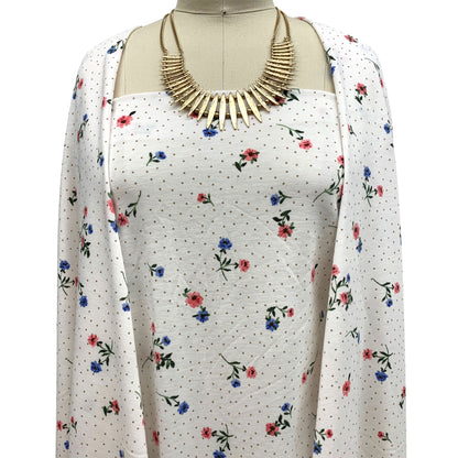 DP-1057-506-OFFWHITE-PERI-PRINTED FRENCH TERRY 63%POLY  33%RAYON  4% SPANDEX