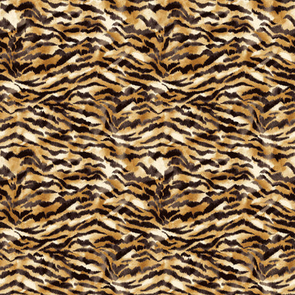 DP-1058-756-HC-HEATHERGRAY-GOLDEN-BROWN - PRINTED HACCI BRUSHED 97% POLY 3% SPANDEX