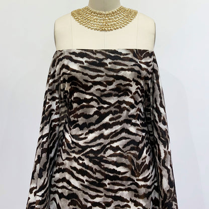 DP-1058-756-HC-SILVER-IRON - PRINTED HACCI BRUSHED 97% POLY 3% SPANDEX