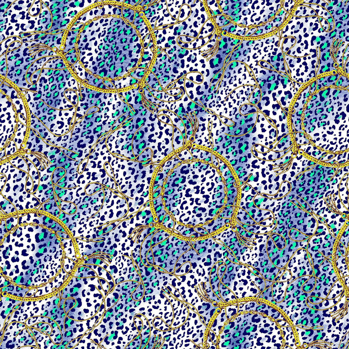 DP-1066-703-BLUE-LEMON - PRINTED TWIST CREPE 92% POLY 8% SPANDEX