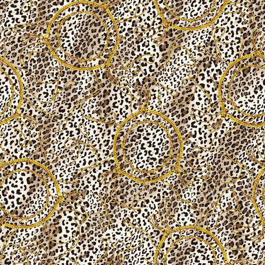 DP-1066-703-NEUTRAL-GOLD - PRINTED TWIST CREPE 92% POLY 8% SPANDEX