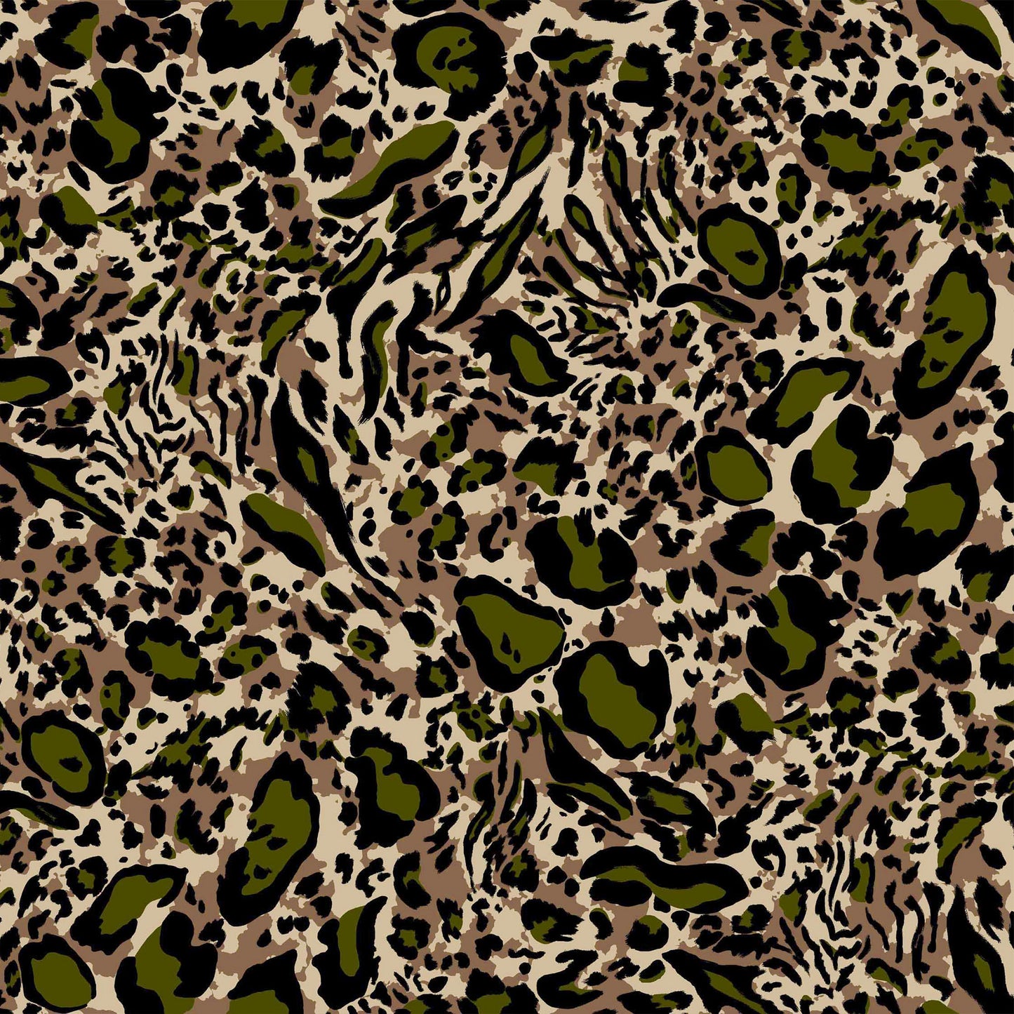 DP-1074-506-NATURAL-OLIVE-PRINTED FRENCH TERRY 63%POLY 33%RAYON 4% SPANDEX