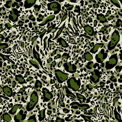 DP-1074-506-TAUPE-ARMY-GREEN-PRINTED FRENCH TERRY 63% POLY 33%RAYON 4% SPANDEX