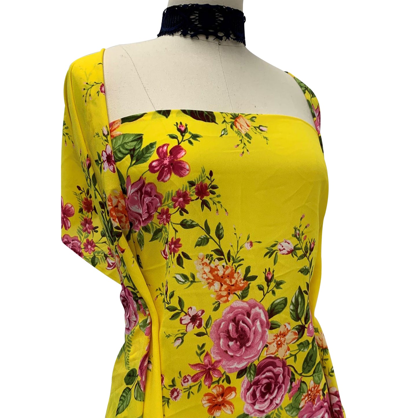 DP-1086-504-SUNSHINE-PINK - PRINTED WOOL DOBBY 100% POLYESTER