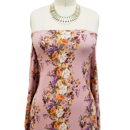 DP-109-NOHELIA-ROSE-GOLD-MANGO - PRINTED NOHELIA 96%POLY 4%SPANDEX