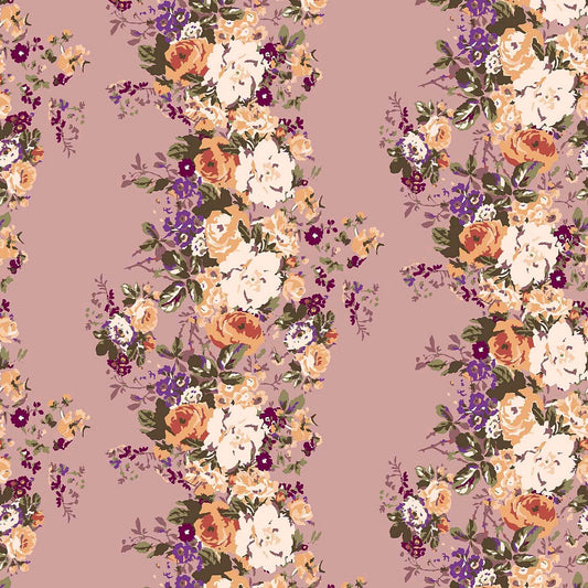 DP-109-NOHELIA-ROSE-GOLD-MANGO - PRINTED NOHELIA 96%POLY 4%SPANDEX