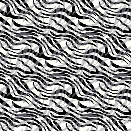 DP-1093-504-OFFWHITE-BLACK - PRINTED WOOL DOBBY 100% POLYESTER