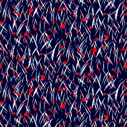 DP-1112-504-NAVY-RED - PRINTED WOOL DOBBY 100% POLYESTER