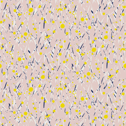 DP-1112-504-PEARL-BLUSH-YELLOW - PRINTED WOOL DOBBY 100% POLYESTER