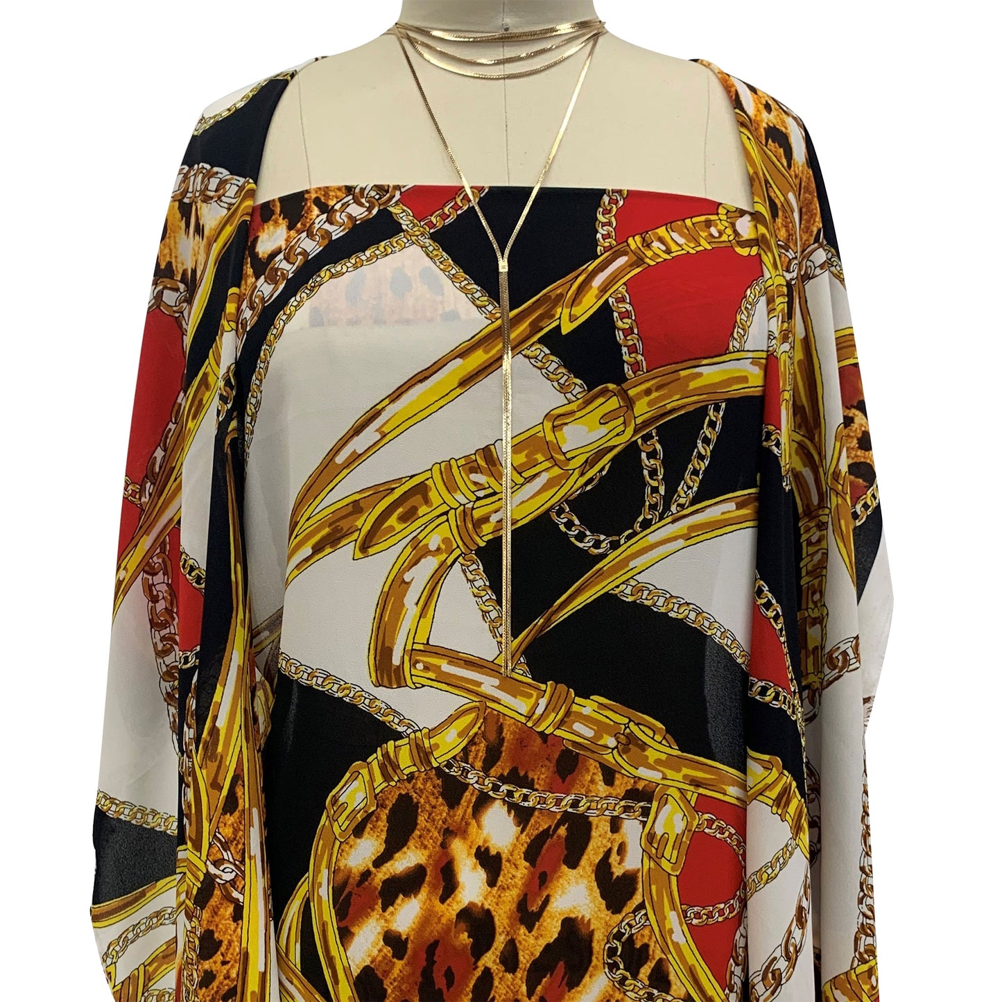 DP-1128-504-BLACK-RED - PRINTED WOOL DOBBY 100% POLYESTER