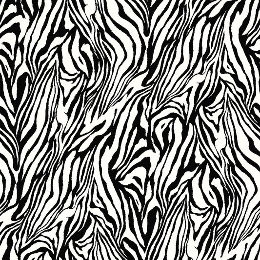 DP-1145-713-BLACK-IVORY - PRINTED ICE VELVET 95% POLY 5% SPANDEX