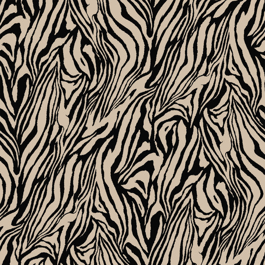 DP-1145-713-BLACK-TAN - PRINTED ICE VELVET 95% POLY 5% SPANDEX