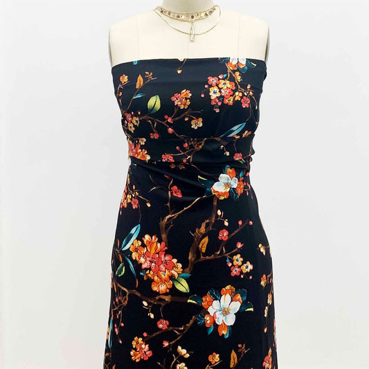 DP-1150-754-BLACK-CORAL - PRINTED POLY MOROCCAN 100% POLY