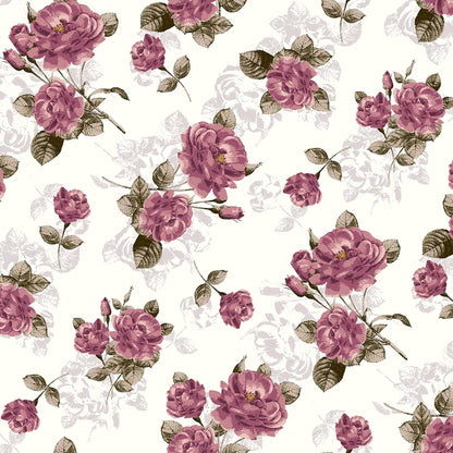 DP-116-502-OFFWHITE-MAUVE - PRINTED 100% POLY CHELSEA CHIFFON