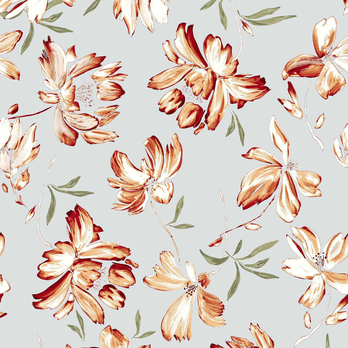 DP-119-504-PALOMA-MANGO - PRINTED WOOL DOBBY 100% POLYESTER