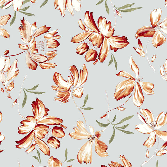 DP-119-504-PALOMA-MANGO - PRINTED WOOL DOBBY 100% POLYESTER