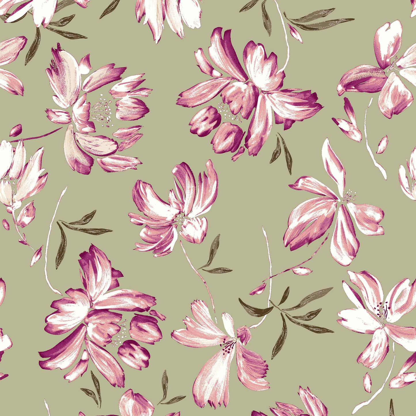 DP-119-504-SAGE-PEACH - PRINTED WOOL DOBBY 100% POLYESTER